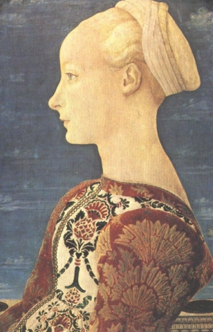 Veneziano Domenico retrato de una mujer joven
