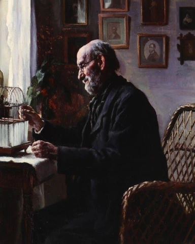 Interior With An Old Man