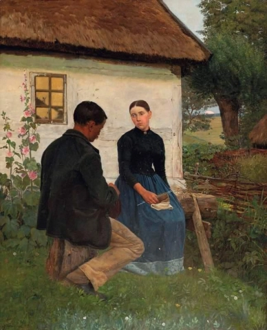 Kjæreste i skumringen 1891