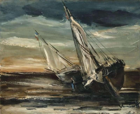 Strandede båter ca. 1934-35