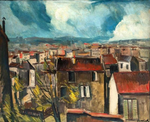 Os telhados de Paris, por volta de 1911