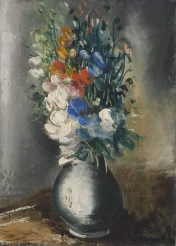 Vase med blomster ca. 1925-30