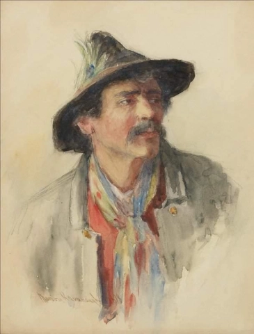 Retrato que se cree que es Elmer Wachtel 1898