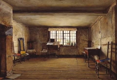 Rummet där Shakespeare föddes 1853