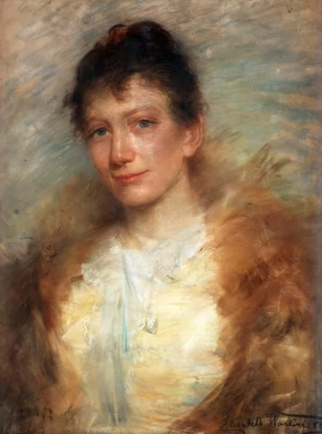 Retrato da artista Eva Bonnier 1888