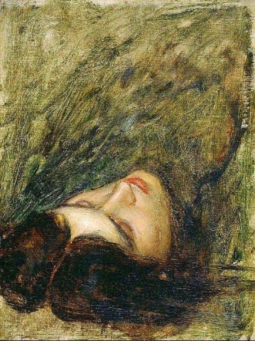 俄耳甫斯头像素描，约 1899-1900 年