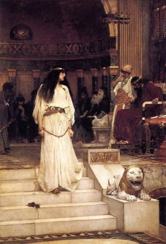 Mariamne deixando o tribunal de Herodes em 1887