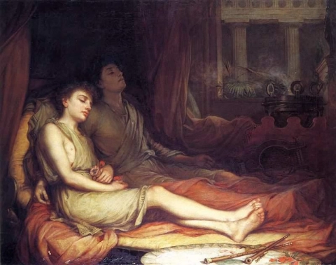Slaap en zijn halfbroer Dood 1874