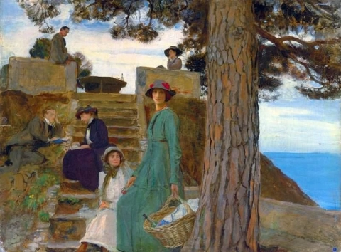 Een picknick in Portofino 1911