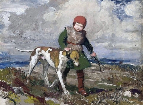 Mary And The Greyhound Ca. 1917-20