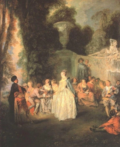 Watteau Jean Antoine Venetiaanse festivals