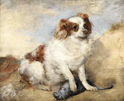 A Spaniel With A Rat