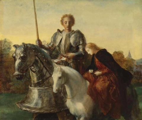 Этюд для Уны и рыцаря Красного Креста, конец 1860 г.