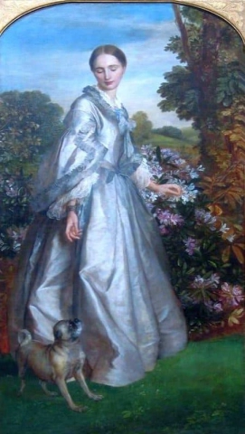 Portrett av fru Louis Huth 1858