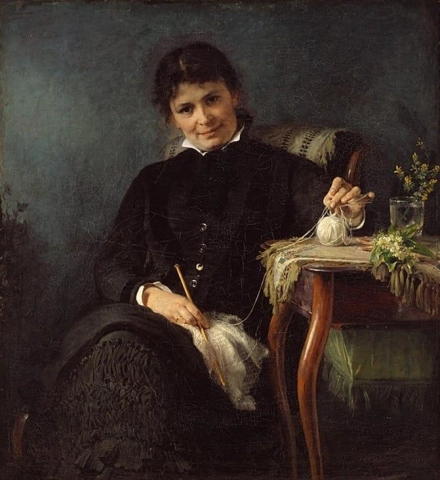 Signora Anna Seekamp La sorella dell'artista 1882