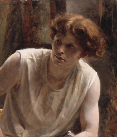 Этюд женской модели, около 1881 г.