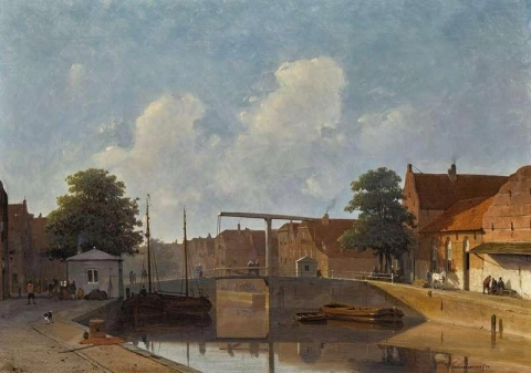 オランダの運河 1850