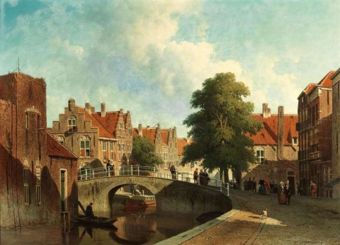 Una veduta di Dordrecht