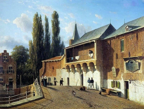 Gezicht Op De Koppelpoort Te Amersfoort 1860
