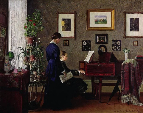 Lección de música 1881
