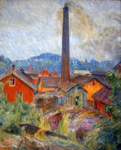Factory Buildings At Lysaker 1907