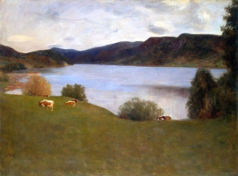 Landschaft mit einem See 1895