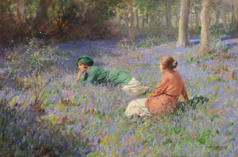 In The Bluebell Wood Ca. 1919