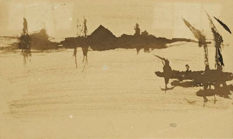 Battersea Reach tittar över Themsen ca 1872-78