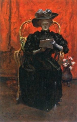 Lady In Black eli The Red Room 1890