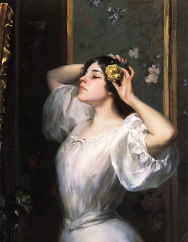 Keltainen ruusu noin 1900