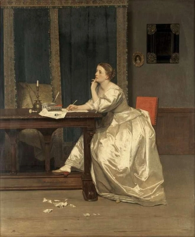 Vastauksen kirjoittaminen 1858