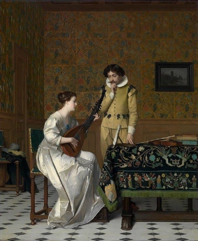 Musicerende Vrouw