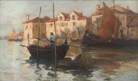 På kanalen i Venedig 1902