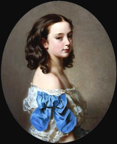 Ritratto di una giovane ragazza che si dice sia Paula, la principessa Essling, duchessa di Rivoli
