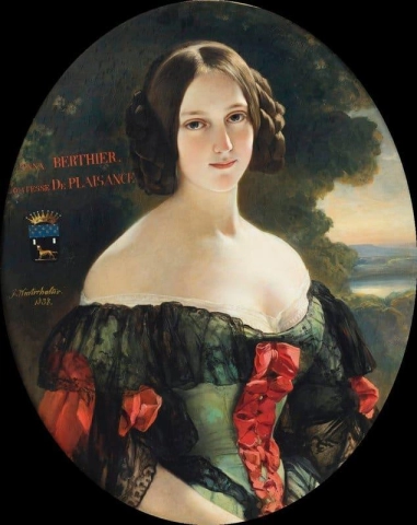 Portret van Anna Berthier, gravin van Plaisance