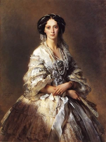 Portret van keizerin Maria Alexandrovna 1857