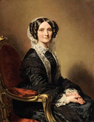 Porträt von Frau Francois Delessert 1851