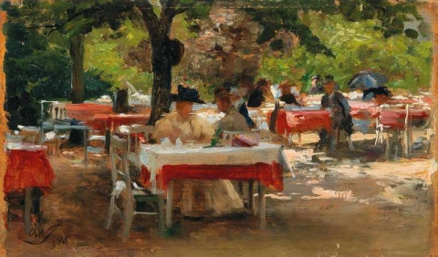 Завтрак в Карловых Варах 1895
