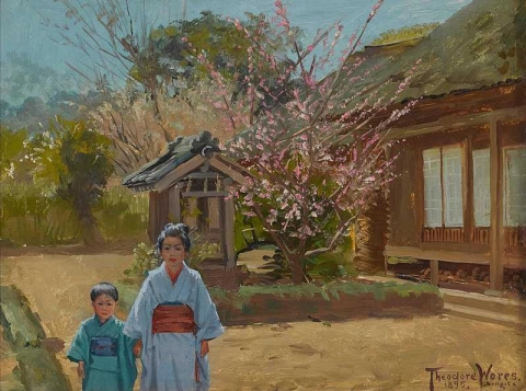1895년 일본 스기타의 정원 신사