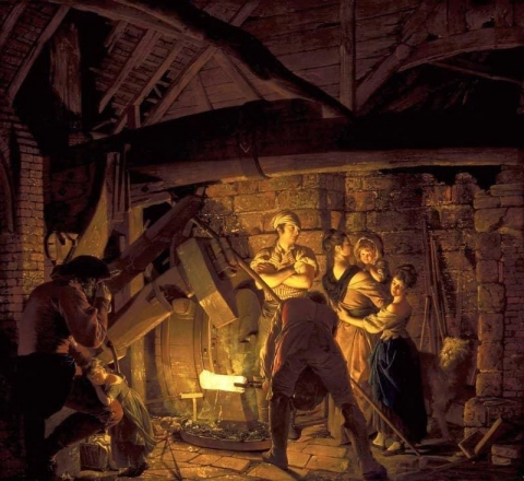 Una forja de hierro 1772