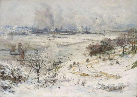 Winter op de Medway