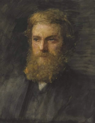 一位被认为是威廉·莫里斯的绅士的肖像
