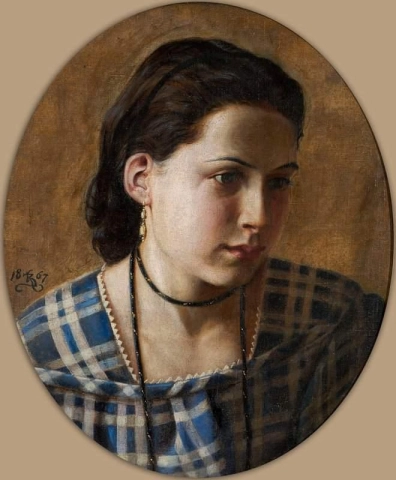 Portret Van Vilhemine Erichsen