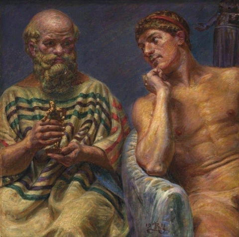 Sokrates og Alkibiades 1911