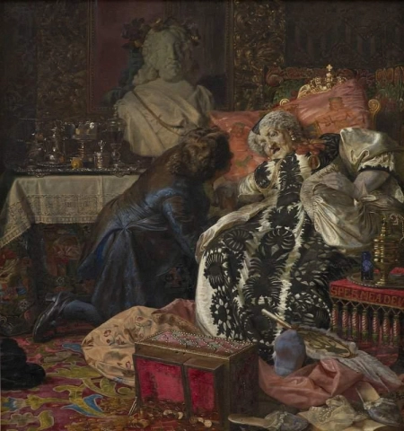 Der Tod von Königin Sophie Amalie 1882