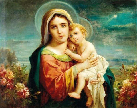 Madonna com criança 1