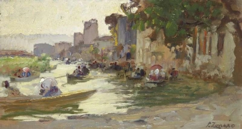 Sketch For A Wedding Scene On The Water Of The River Goksu