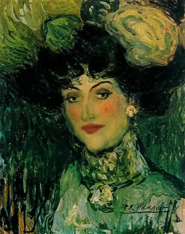 Femme au chapeau à plumes