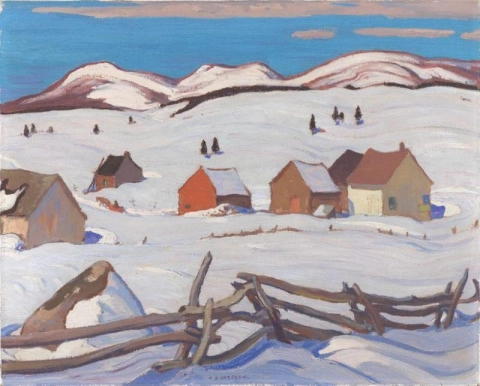 A.y. Jackson Laurentian Country Vinter ca. 1926