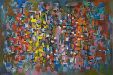 Ad Reinhardt, abstracte schilderkunst 1943